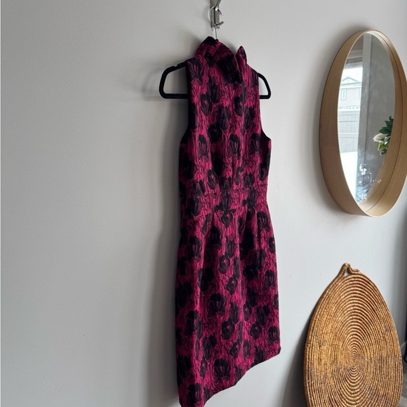 Taylor Black and Pink Halter Sheath Mini Dress - Picture 10 of 13